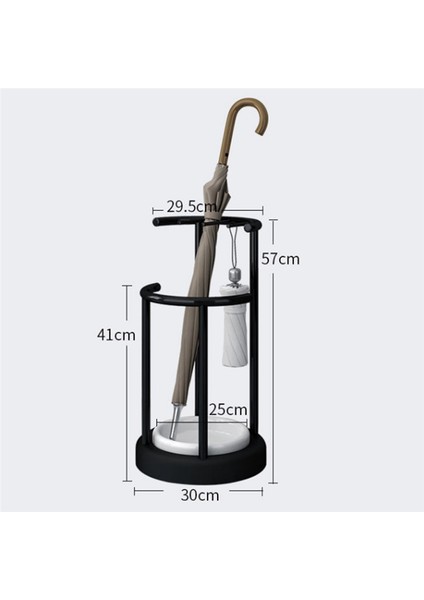 Ev Dairesel Şemsiye Tutucu Çıkarılabilir Damlama Tepsisi Standı Şemsiyeler Giriş Dekoratif Raf Düzenleyici Beyaz (Yurt Dışından) indirimleri