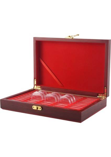 50 Adet Ahşap Para Koruma Ekran Kutusu Saklama Kutusu Tutucu Yuvarlak Kutu Hatıra Toplama Kutusu (Yurt Dışından) indirimleri