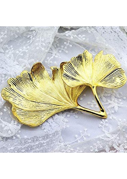 Altın Yaprak Ginkgo Biloba Yaprağı Dekoratif Tepsi Altın Takı Tepsi Masası Dekoratif Bulaşık Organizatör Tepsi Yüzük Kolye (Yurt Dışından) indirimleri