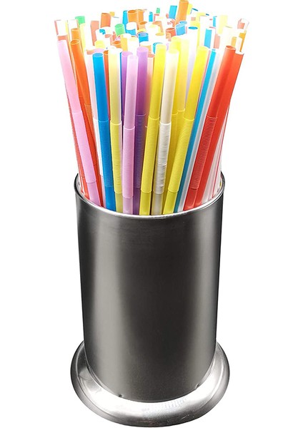 Paslanmaz Çelik Pipet Tutucu, Tezgah Üstü Pipet Dispenseri, Çatal Bıçak Düzenleyici, Kaşık Çatal Yemek Çubukları Depolama (Yurt Dışından) indirimleri