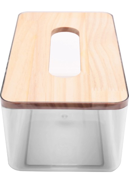 Minimalist Doku Kutusu Kapak Tutucu, Banyo, Yatak Odası Için Modern Şeffaf Dikdörtgen Bambu Yüz Doku Dispenseri (Yurt Dışından) modelleri