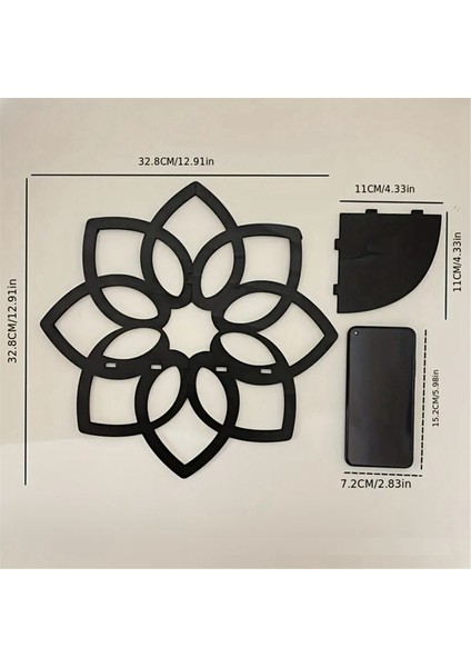 Lotus Köşe Rafları, Ahşap Çiçekler Duvar Köşe Rafları Yüzen Raflar Kristal Sergileme Rafı Boho Duvar Köşe Rafları (Yurt Dışından) fiyatları