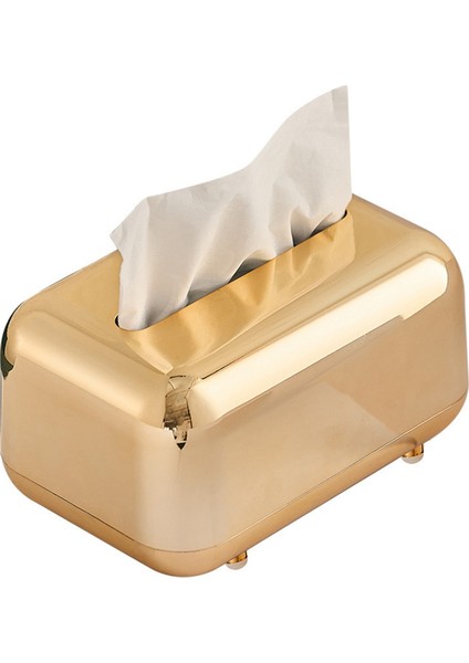 Lüks Altın Doku Kutuları Depolama Peçete Tutucu Kağıt Kutusu Organizatör Süsleme Zanaat Masaüstü (Yurt Dışından)
