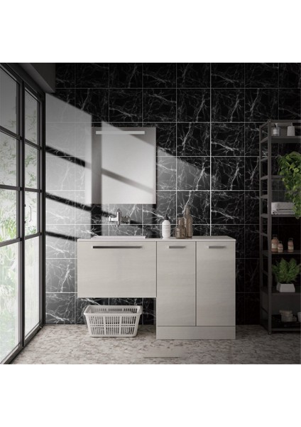 Mermer Dekoratif Yapışkanlı Fayans Çıkartmaları Banyo ve Mutfak Fayans Çıkartmaları, Su Geçirmez Kendinden Yapışkanlı Dekorasyon Bs (Yurt Dışından) indirimleri