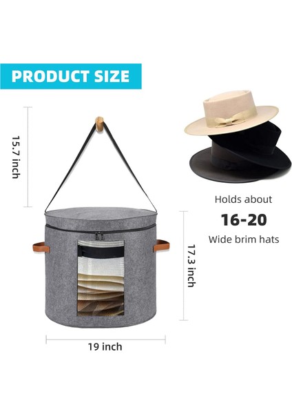 Kadınlar Için Büyük Şapka Kutuları Depolama Omuz Askılı ve 2 Saplı Katlanabilir Şapka Saklama Kutuları - Seyahat Için Şapka Kutuları (Yurt Dışından) modelleri
