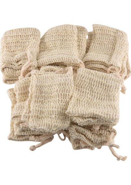 30 Paket Doğal Sisal Sabun Poşeti Peeling Sabunu Koruyucu Kese Tutacağı (Yurt Dışından)