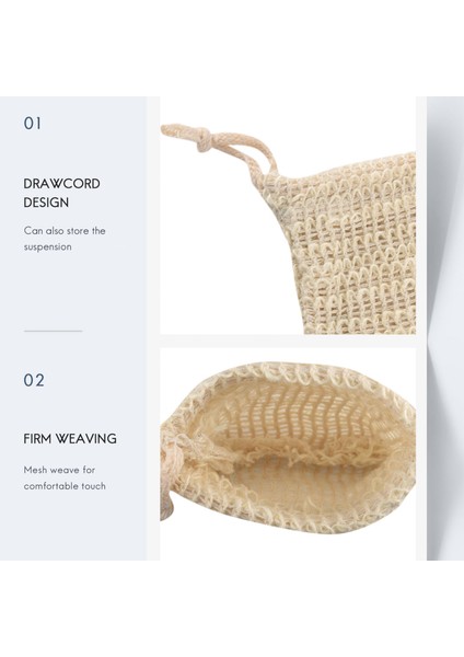 30 Paket Doğal Sisal Sabun Poşeti Peeling Sabunu Koruyucu Kese Tutacağı (Yurt Dışından) fırsatları
