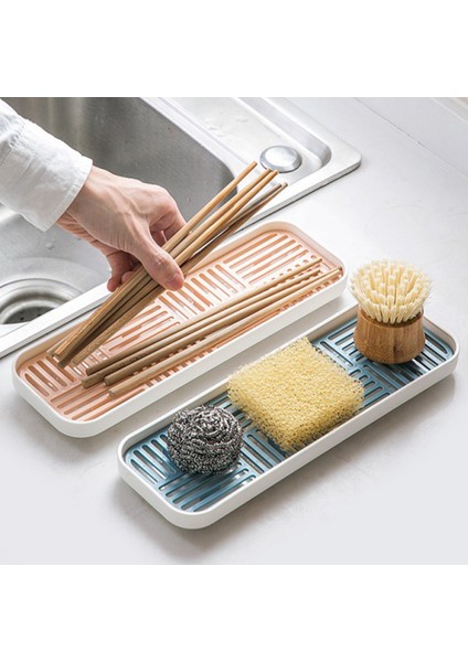 Lavabo Sabunluk Süngerlik Dak Sofra Takımı Tahliye Tepsisi Bulaşık Yı Fırçası Mutfak Depolama Tepsileri Mutfak Düzenleyici A (Yurt Dışından) modelleri