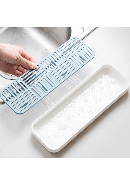 Lavabo Sabunluk Süngerlik Dak Sofra Takımı Tahliye Tepsisi Bulaşık Yı Fırçası Mutfak Depolama Tepsileri Mutfak Düzenleyici A (Yurt Dışından) fırsatları