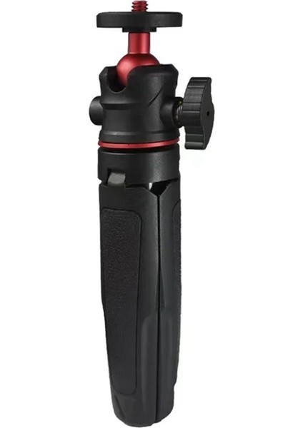 Mini Masaüstü Tripod El Tipi Fotoğrafçılık Braketi Esnek Bilyalı Başlı 1/4 Inç Vida Montajı Gopro Pocket 3 Siyah (Yurt Dışından)