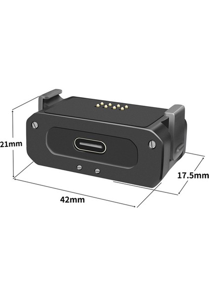 2'si 1 Arada Manyetik Şarj Adaptörü Katlanabilir Tripod Montajı 1/4 Inç Arayüz Actıon 2 Aksiyon Kamerası Için (Yurt Dışından)