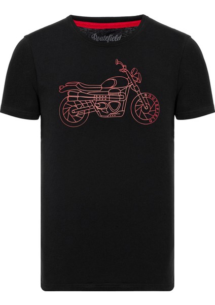 Tj Erkek Siyah Tişört