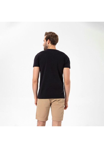 Tj Erkek Siyah Tişört