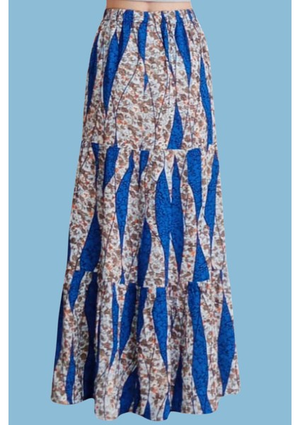 Viskon Kumaş Üç Kat Fırfırlı Uzun Kadın Etek fiyatları