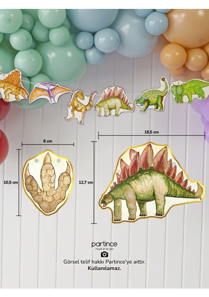 Dinozor Konseptli Doğum Günü Balon Zincir Seti Dinozor Tema Balon Zinciri modelleri