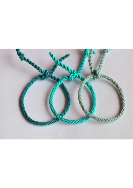 Üçlü Renkli El Yapımı Dostluk Bilekliği, Ayarlanabilir, Kalıcı Renkler