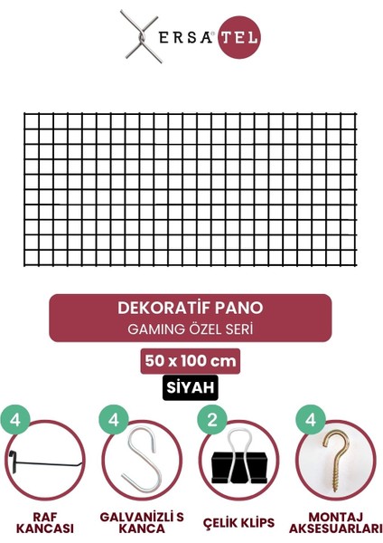 Ersatel 50X100 cm Dekoratif Pano Gamer Özel Seri fiyatları
