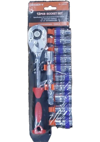 Dekecr-V Lokma Takımı 1/2" Cırcırlı 12 Parça Crv G-10052 fiyatları