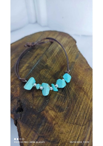 Ipli Turkuaz Doğal Taş Takı, Şık ve Zarif Aksesuar. fırsatları