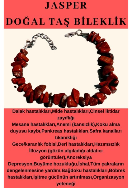 Renkli Jasper Doğal Taş Bileklik, Sertifikalı ve Sürpriz Hediye ile 100% Kalite