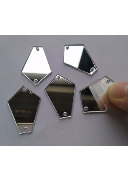 Yeşil 3cm Akrilik Penye Dikiş Için 25 Adet Set