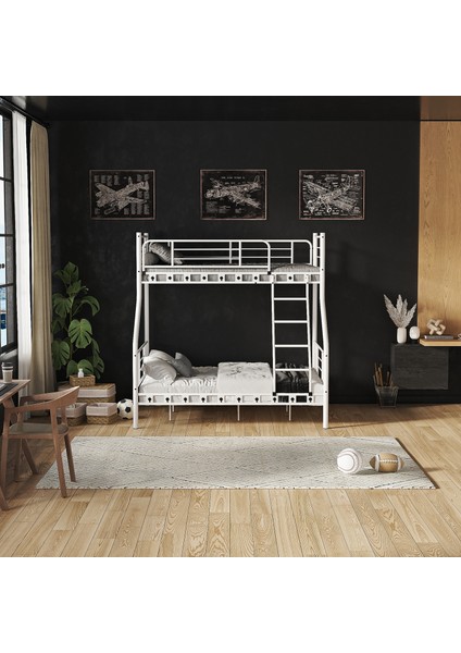 Imaj 3 Kişilik Ebeveyn 3'lü Metal Ranza 90X190 & 140X190 modelleri