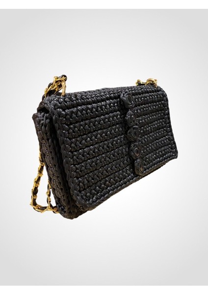 Şık Siyah Örgü Çanta, Hafif ve Kullanışlı Tarzınıza Şıklık Katıyor modelleri