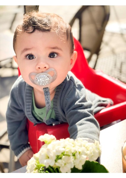 Bebek Emziği 2’li | Gri Beyaz | 6+ Ay indirimleri
