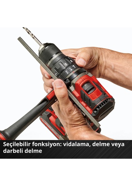 Professional Akülü Darbeli Vidalama TP-CD 18/120 Li-i BL-Solo Power X-Change (18 V, kömürsüz, 120 Nm, darbeli delme fonksiyonu, 13 mm mandren, 2 vites, akü dahil değildir) - 4514310