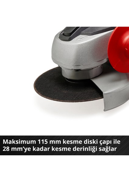 Akülü Avuç Taşlama TC-AG 18/115 Li Kit Power X-Change (18 V, 115 mm disk çapı, 28 mm kesme derinliği, softstart, 4.0 Ah akü ve şarj cihazı dahil) - 4431133 fırsatları