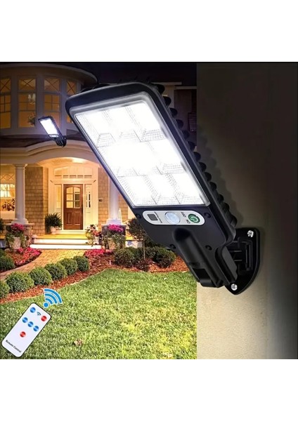 108 Cob LED Kumandalı Güneş Enerjili Hareket Sensörlü Bahçe Garaj Sokak Aydınlatma Lambası Sokak Lambası fırsatları