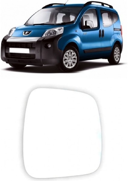 Peugeot Bipper 2008-2019 Uyumlu Sağ Dikiz Ayna Camı Elektrikli Isıtmalı (Yolcu Tarafı) 8151.QX
