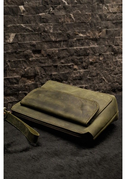 Hakiki Deri Erkek El Çantası, Portföy, Seyahat ve Bakım Için Şık Tasarım