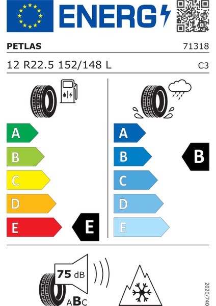 12 R22.5 Tr 152/148K (Damp. Kar) RC700 Plus Oto 4 Mesvim Lastiği (Üretim Yılı:2025) fiyatları