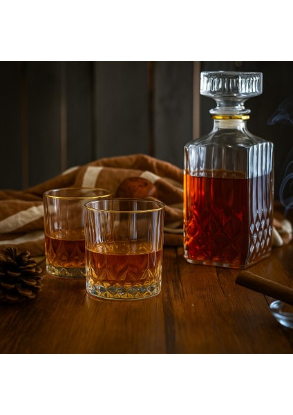 Luna 7 Parça Özel Kutulu Su Meşrubat Viski Seti