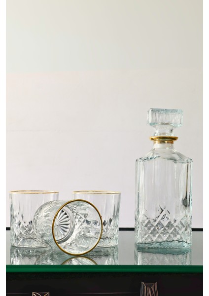 Luna 7 Parça Özel Kutulu Su Meşrubat Viski Seti fırsatları