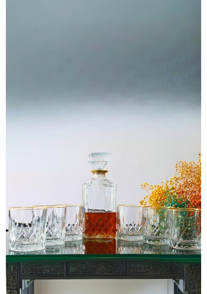 Luna 7 Parça Özel Kutulu Su Meşrubat Viski Seti indirimleri