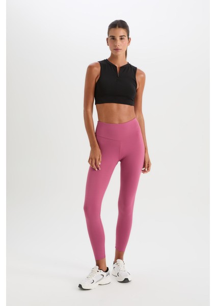 Fit Yüksek Bel Beli Saran Esnek Basic Düz Sporcu Tayt B4147AX25SP fiyatları