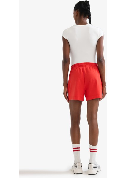 Fit Standart Fit Sporcu Kısa Paça Basic Düz Kırmızı Şort Z6696AZ25SM