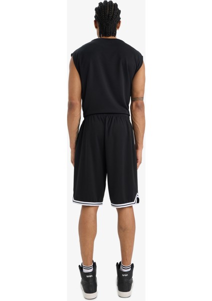 Fit Hızlı Kuruyan Standart Fit Sporcu Kısa Paça Ağır Kumaş Şort A1694AX25HS