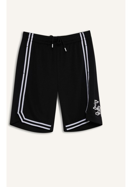 Hızlı Kuruyan Standart Fit Sporcu Kısa Paça Ağır Kumaş Şort C1840AX25HS