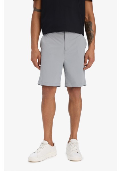 Fit Slim Fit Dar Kesim Sporcu Dokuma Şort D9249AX25SP