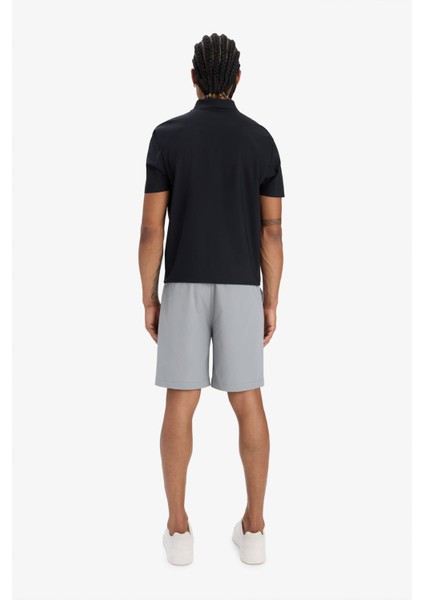 Fit Slim Fit Dar Kesim Sporcu Dokuma Şort D9249AX25SP