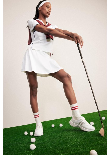 Fit Standart Fit Pileli İçi Taytlı Mini Tenis Eteği D9317AX25SP