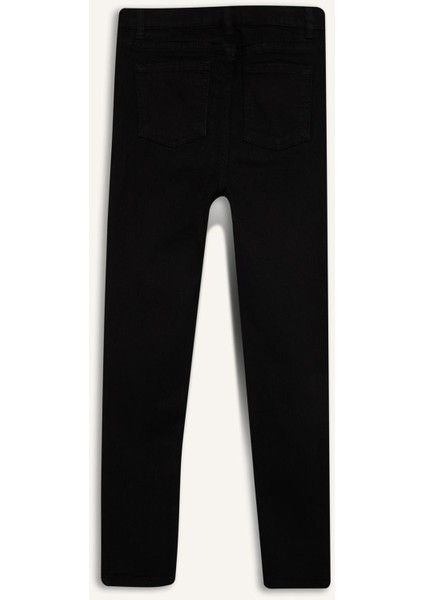 Erkek Çocuk Okul Slim Fit Dar Kesim Düz Paça Jean Pantolon C3683A825AU