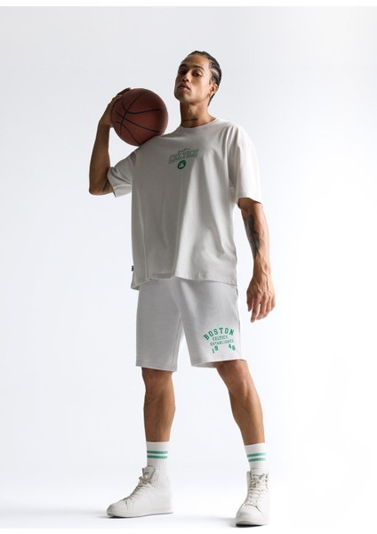 Fit NBA Boston Celtics Standart Fit Kısa Paça Şort E4861AX25AU