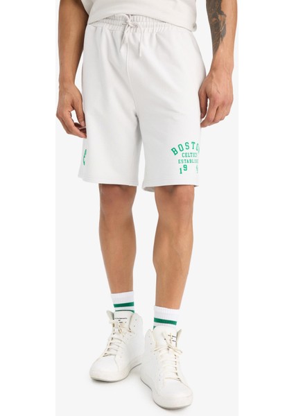 Fit NBA Boston Celtics Standart Fit Kısa Paça Şort E4861AX25AU