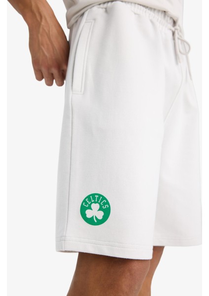 Fit NBA Boston Celtics Standart Fit Kısa Paça Şort E4861AX25AU