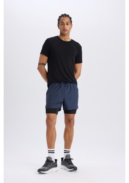 Fit Slim Fit Dar Kesim Sporcu Taytlı Şort E2759AX25SM fırsatları