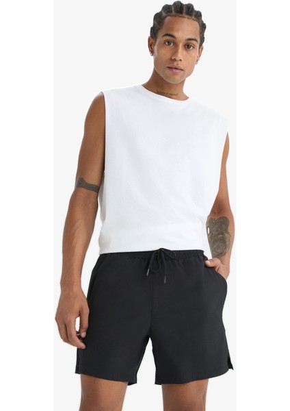 Fit Sporcu Baskılı Esnek Dokulu Kısa Boy Deniz Şortu B5952AX25HS fiyatları